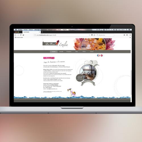 Conception du site web larosedemilie.com  2013 - 2015