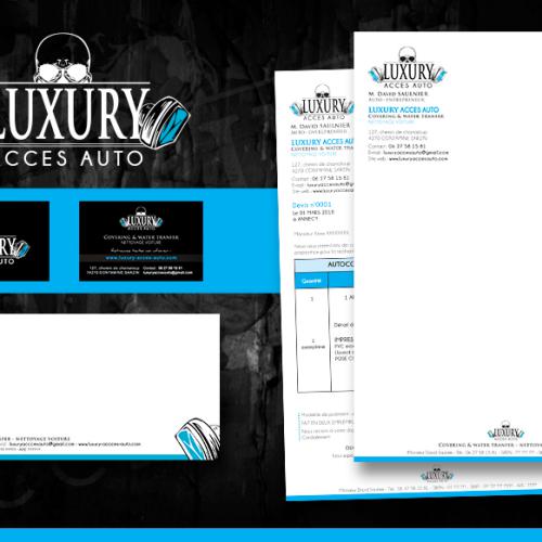 Conception de la charte graphique Luxury Acces Auto