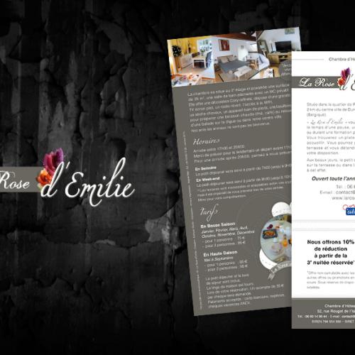 Création flyer pour la chambre d'hôtes 