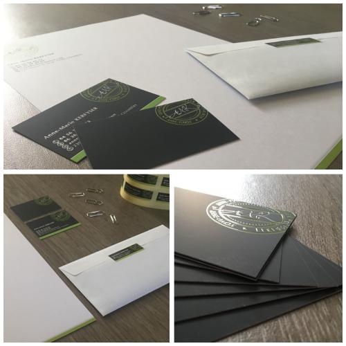 Identité visuelle pour particulier : logo, cartes de visite, têtes de lettre, étiquettes